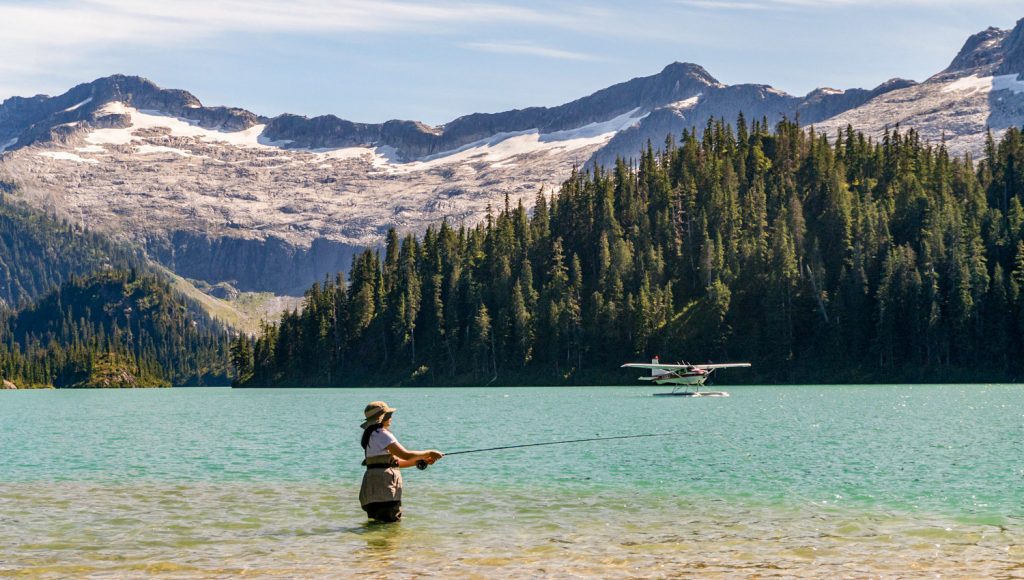 Fly fishing at phantom lake