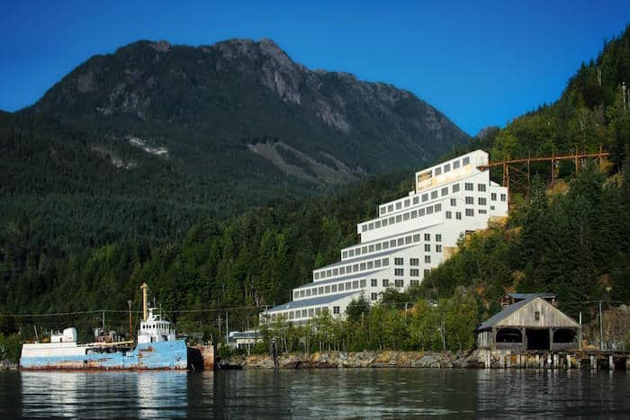 Modern day Britannia Mine Looking at it from the water of the Howe Sound