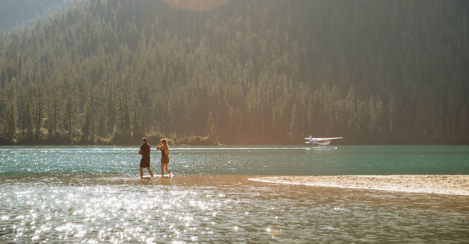 phantom lake near squamish by seaplane