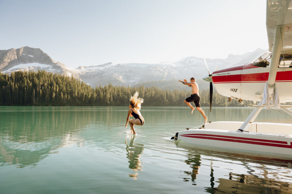 phantom lake near squamish by floatplane