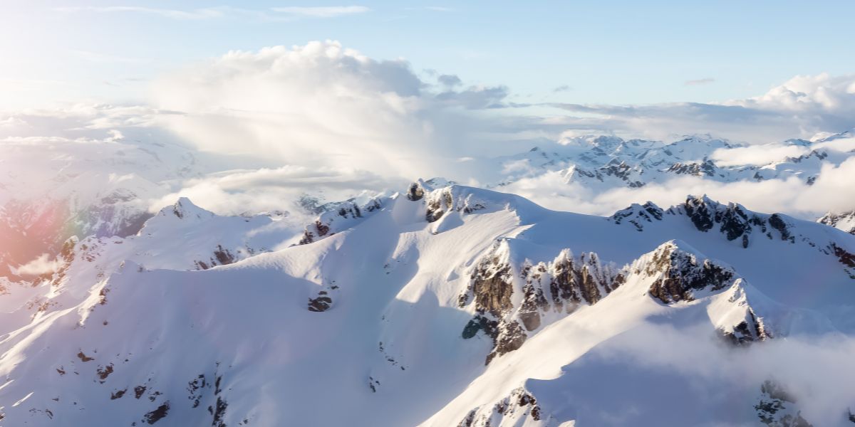 Scenic winter flight tour with Sea to Sky Air